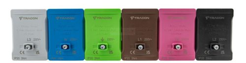 Fővezetéki sorozatkapocs, plombálható, szürke