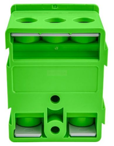 Fővezetéki sorozatkapocs, plombálható, zöld