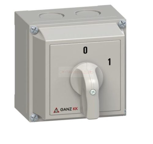 Terhelés be-ki kapcsoló 3P 20A tokozott KKM0-20-6002 Ganz KK