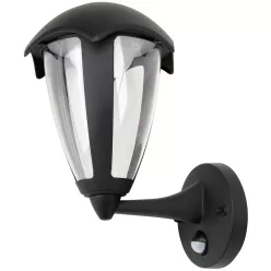   LED kültéri fali lámpa mozg.érz.álló kar 230 VAC, 50 Hz, 8 W, 550 lm, 3000 K, IP54, EEI=G