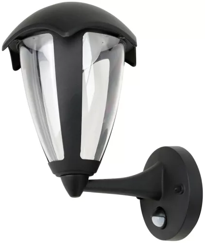 LED kültéri fali lámpa mozg.érz.álló kar 230 VAC, 50 Hz, 8 W, 550 lm, 3000 K, IP54, EEI=G