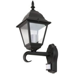   Kültéri fali lámpa mozgásérz.álló karos 230VAC, 50Hz, E27, max.60W, IP54