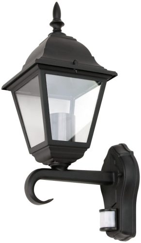 Kültéri fali lámpa mozgásérz.álló karos 230VAC, 50Hz, E27, max.60W, IP54