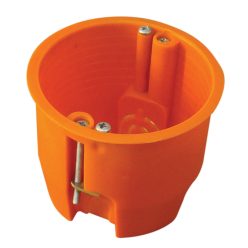   Gipszkarton doboz, mély, fedél nélkül, narancssárga 65×60mm