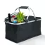 Thermo összecsukható bevásárlókosár - 49 x 28 x 25 cm - 21 L - fekete