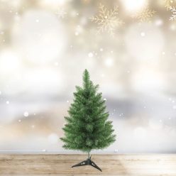 Műfenyő - 60 cm - Nordmann - PVC - sötétzöld