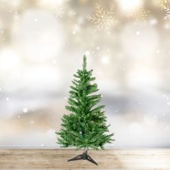 Műfenyő - 90 cm - Nordmann - PVC - sötétzöld