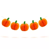   Halloween-i dekoráció - tök lampion girland - papír - 2 m
