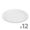 Papírtányér szett - fehér - 23 cm - 12 db / csomag