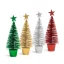 Mini dekor műfenyő - glitteres - 18 cm - 4 szín