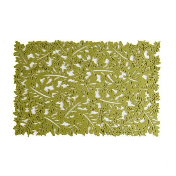 Őszi dekoráció - alátét - filc, zöld - 44,5 x 28,5 cm