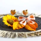 Őszi dekoráció - 2 féle szett - falevéllel - 5 részes