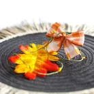 Őszi dekoráció - 2 féle szett - falevéllel - 5 részes