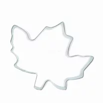   Sütikiszúró szett - levél és tök - fém - 8 cm - 2 db / szett