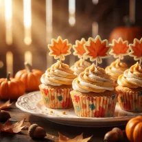 Muffin papír szett - pálcikákkal - 24 + 24 db