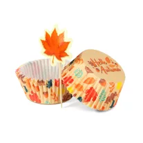 Muffin papír szett - pálcikákkal - 24 + 24 db