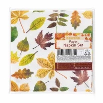   Papírszalvéta szett - levelek - 2 rétegű - 33 x 33 cm - 16 db / csomag