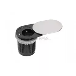 Irodai asztalba süllyeszthető elosztó 1 dugalj, 1 USB