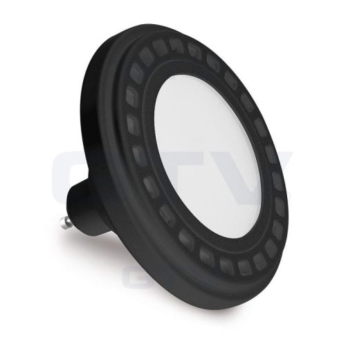 LED lámpa AR111  12W  120° 230V melegfehér-fekete ház