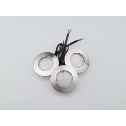   Barri beépíthető spotlámpa szett 3x1,5W szatén nikkel 2700K