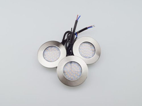Barri beépíthető spotlámpa szett 3x1,5W szatén nikkel 2700K