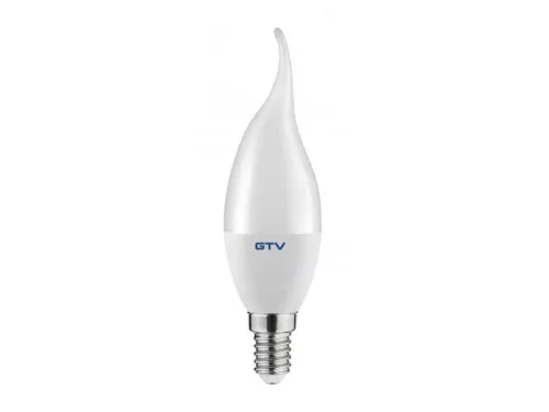 Led lámpa gyertya láng E-14 8W meleg fehér