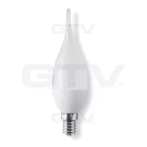 LED lámpa gyertya láng E14 6 Watt meleg fehér