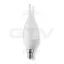 LED lámpa gyertya láng E14 6 Watt meleg fehér