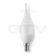 LED lámpa gyertya láng E14 6 Watt meleg fehér