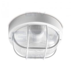 Hajólámpa kerek műanyag ráccsal max.40W IP44