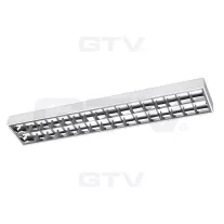   Led fénycsőre szerelt tükrös-rácsos lámpatest 2x150cm falon kívüli