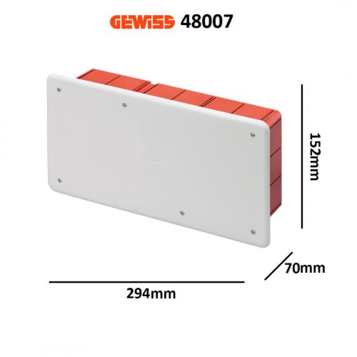 Gewiss kötődoboz süllyesztett 294x152x70 IP40 GW48007