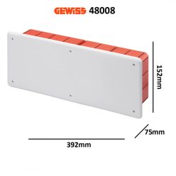 Gewiss kötődoboz süllyesztett 392x152x70 IP40 GW48008
