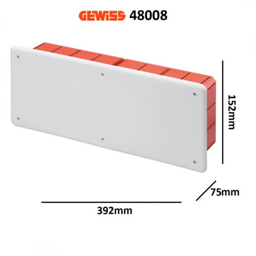 Gewiss kötődoboz süllyesztett 392x152x70 IP40 GW48008