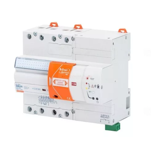 Fi-relé visszakapcsoló automatikával, 4 pólusú 40A, 30mA, A/AC