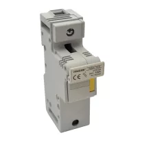   Szakaszolókapcsoló-biztosító hengeres bizt.hoz, maszkolható 100A, 22x58mm; Un=230V/400V