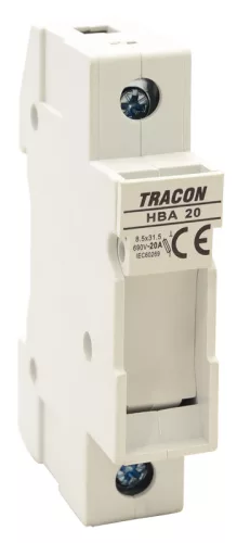 Szakaszolókapcsoló-biztosító hengeres bizt.hoz, maszkolható 20A, 8x32mm; Un=230V/400V