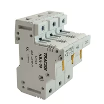   Szakaszolókapcsoló-biztosítóhengeres bizt.hoz, maszkolható 50A, 14x51mm; Un=230V/400V