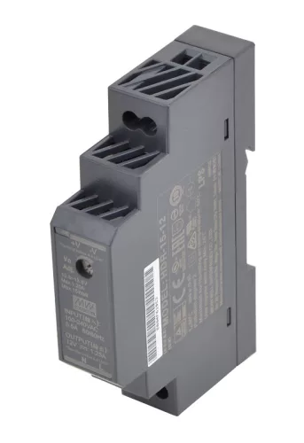 Mean Well DIN sínre szerelhető tápegység szabályozható DC kimenettel 85-264 VAC / 24 VDC, 15 W, 0,625 A