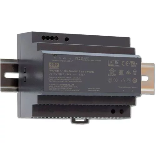 Mean Well led tápegység sínre szerelhető 24V 150W 12,5A