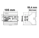 Mean Well led tápegység sínre szerelhető 24V 150W 12,5A