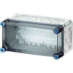   Tokozott szekrény falonkívüli műanyag átlátszó fedél 300mmx 150mmx 170mm MI 0100 Hensel