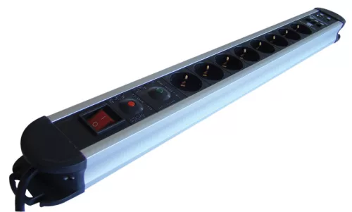 ALU 8-as elosztó kapcsoló+túlfesz+túláram+koax+tel védelem 3M