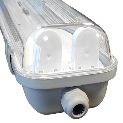 Corp de iluminat etanș la praf și umiditate IP65 pentru tub LED T8 2x150 cm