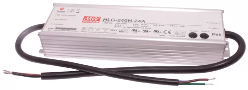 Professzionális fém házas LEDmeghajtó 90-305 VAC / 24 VDC, 240 W, 0-10 A, PFC, IP65