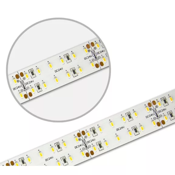 Prémium CRI95 LED szalag 240LED/m természetes fehér 3000Lm/m 24V 30W/m 2 soros