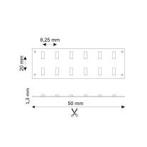   Prémium CRI95 LED szalag 240LED/m természetes fehér 3000Lm/m 24V 30W/m 2 soros