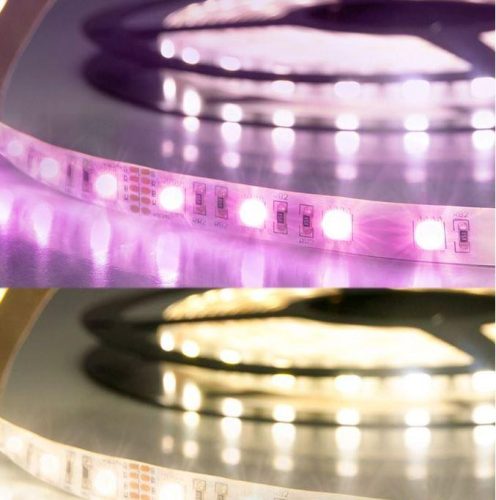 Prémium LED szalag 24V SIL IP20 19W/m RGB+WW 950Lm/m 5 méter