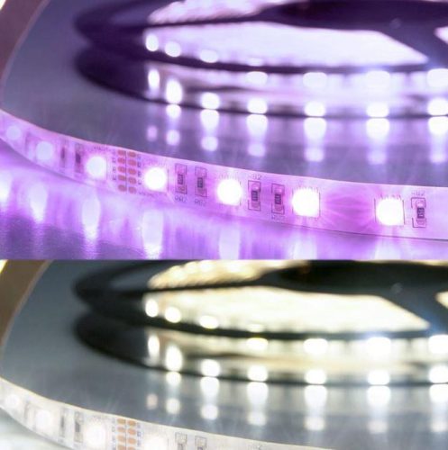 Prémium LED szalag 24V SIL IP20 19W/m RGB+CW 1050Lm/m 5 méter