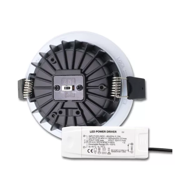 Prémium LED süllyesztett szpotlámpa Sys-90, 12W, ColorSwitch 3000|4000K, dimmelhető (burkolat nélkül)